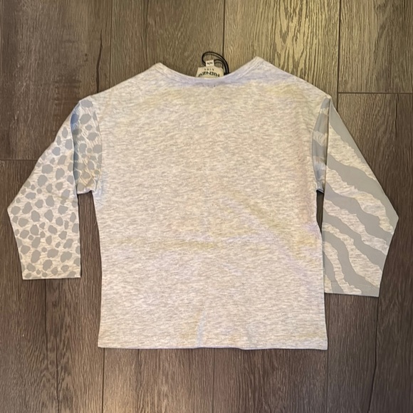Kenzo Gray Long Sleeve Tee with Bold Animal Design - Picture 9 of 9